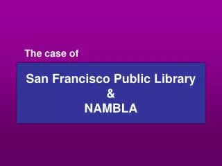 San Francisco Public Library &amp; NAMBLA