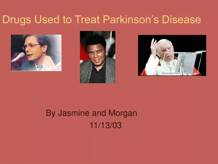 drugs used to treat parkinson s disease