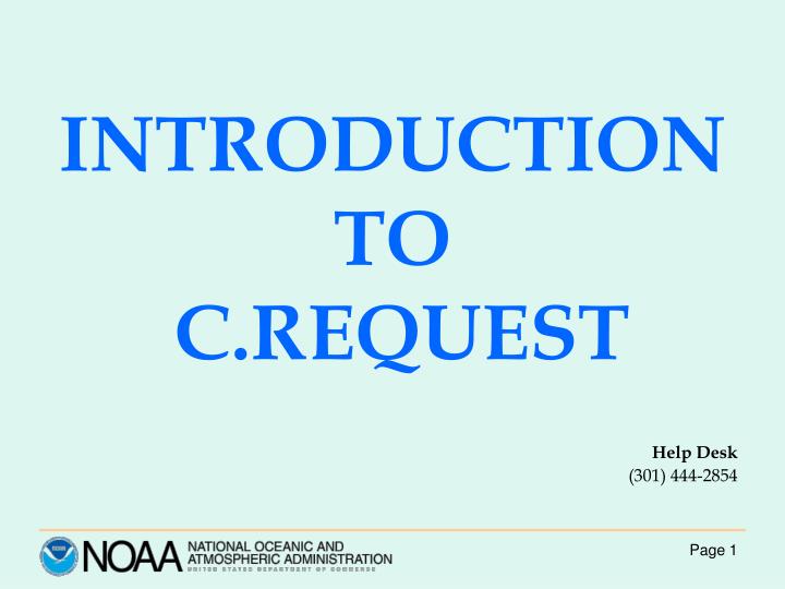 introduction to c request