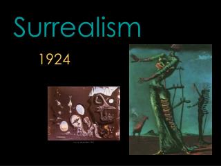 Surrealism 1924