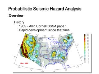 Probabilistic Seismic Hazard Analysis