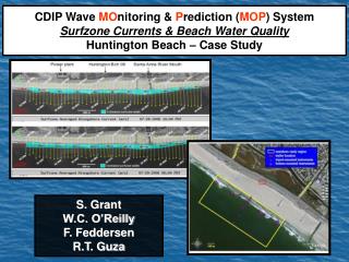 CDIP Wave MO nitoring &amp; P rediction ( MOP ) System Surfzone Currents &amp; Beach Water Quality Huntington Beach –