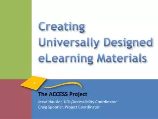 Creating Universally Designed eLearning Materials