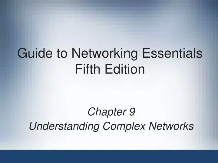 guide to networking essentials fifth edition