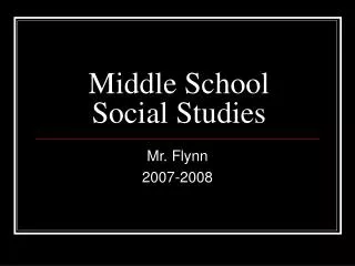 middle school social studies