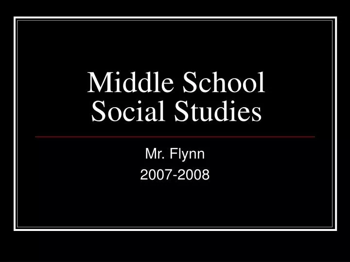 middle school social studies