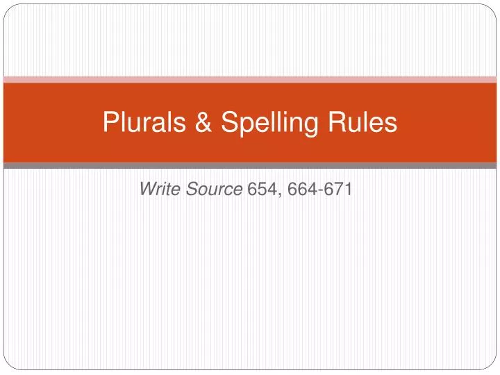 plurals spelling rules
