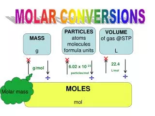 MOLAR CONVERSIONS