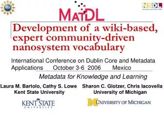 Development of a wiki-based, expert community-driven nanosystem vocabulary