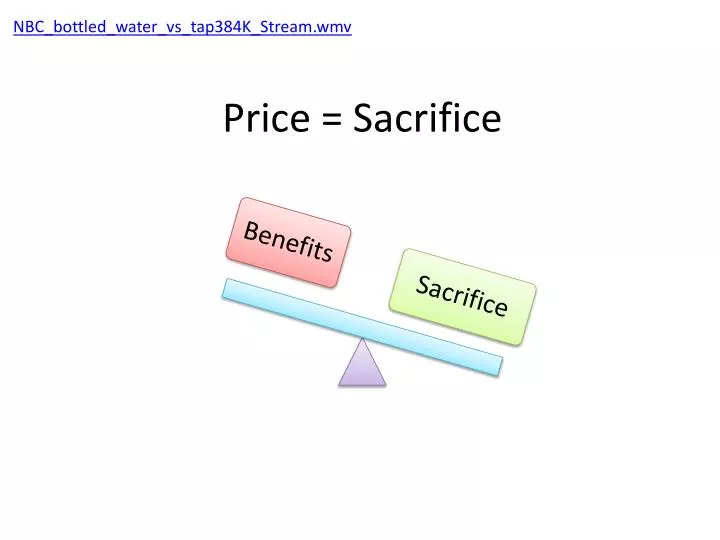 price sacrifice