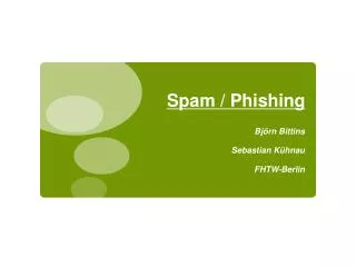Spam / Phishing
