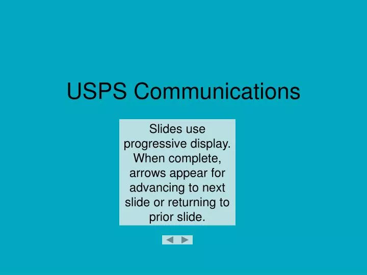 usps communications