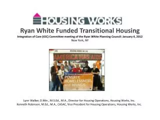 Ryan White Funded Transitional Housing Integration of Care (IOC) Committee meeting of the Ryan White Planning Council: