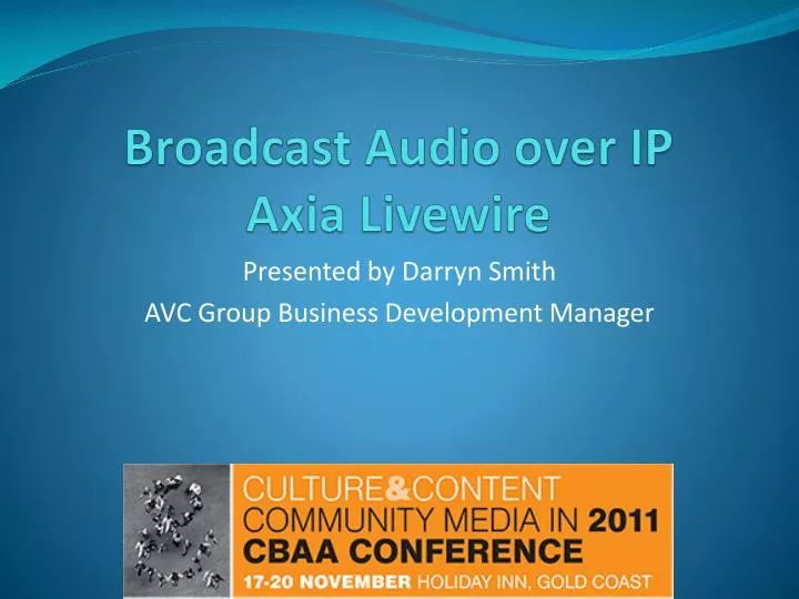 broadcast audio over ip axia livewire