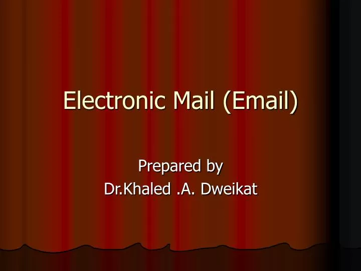 electronic mail email