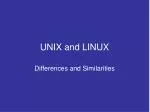 UNIX and LINUX - slide 1