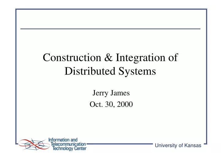 construction integration of distributed systems