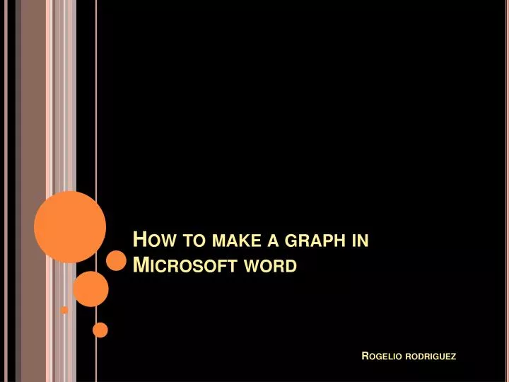 how to make a graph in microsoft word