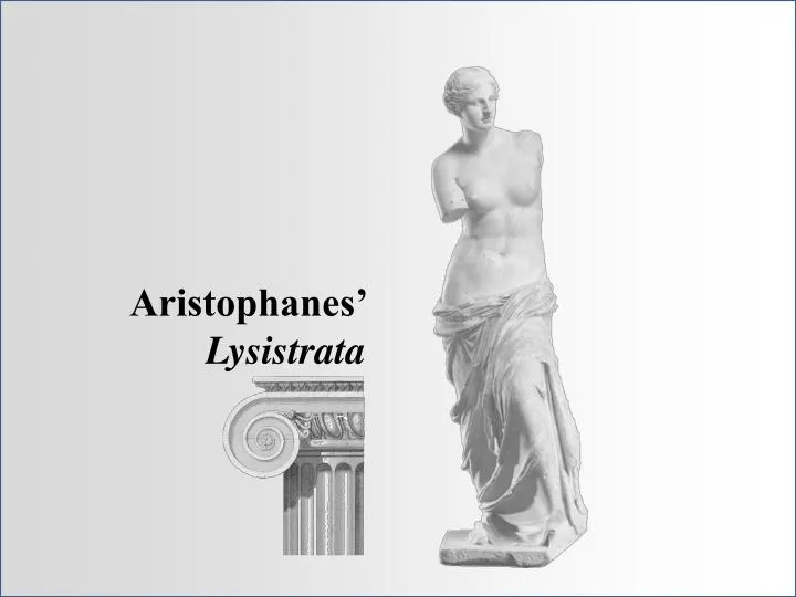 aristophanes lysistrata