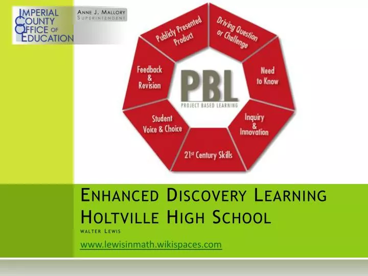 enhanced discovery learning holtville high school walter lewis