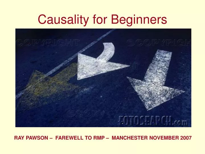 causality for beginners