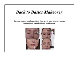 Back to Basics Makeover
