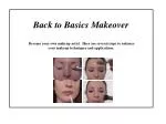 Back to Basics: Enhance Your Makeup Skills and Become Your Own Makeup Artist - slide 1
