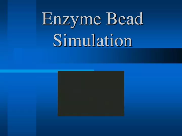 enzyme bead simulation