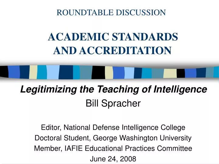roundtable discussion academic standards and accreditation