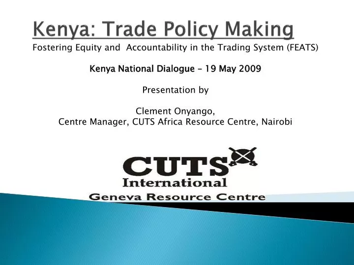 kenya trade policy making