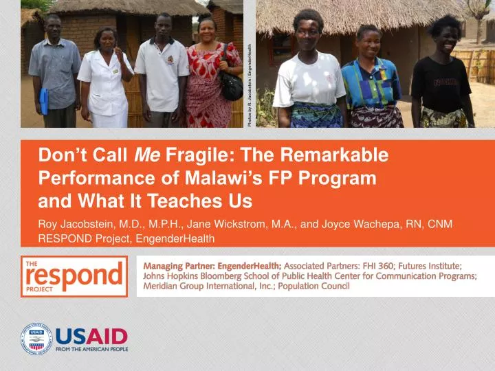 don t call me fragile the remarkable performance of malawi s fp program and what it teaches us
