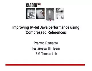 Improving 64-bit Java performance using Compressed References