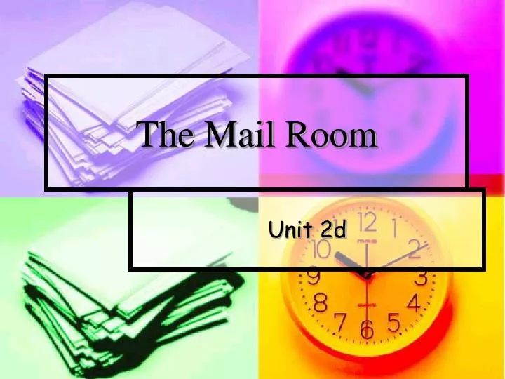 the mail room