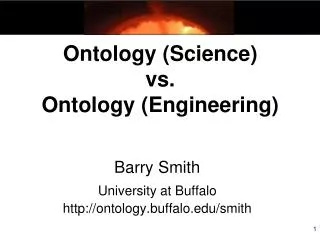 Ontology (Science) vs. Ontology (Engineering)