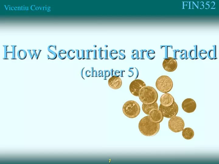 how securities are traded chapter 5