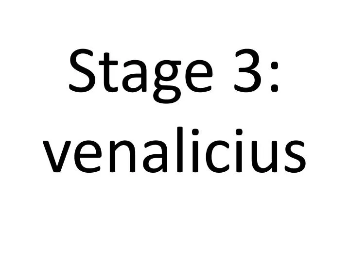 stage 3 venalicius