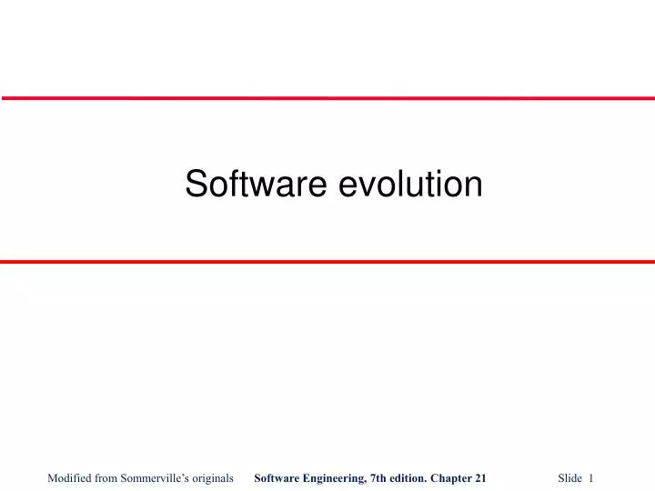 software evolution