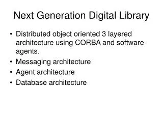 Next Generation Digital Library