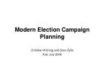 Modern Election Campaign Planning - slide 1