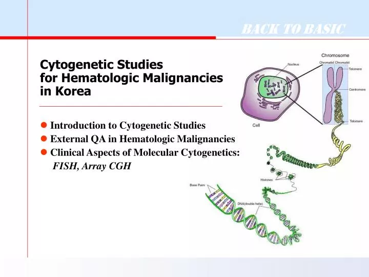 cytogenetic studies for hematologic malignancies in korea