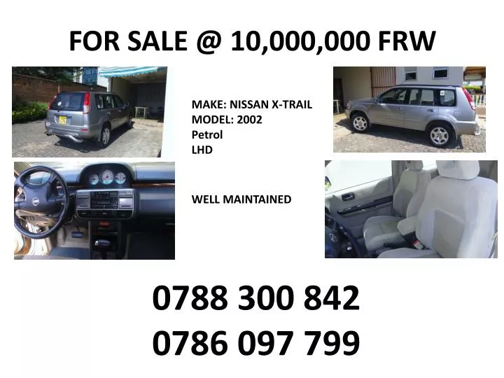 for sale @ 10 000 000 frw