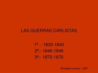 las guerras carlistas