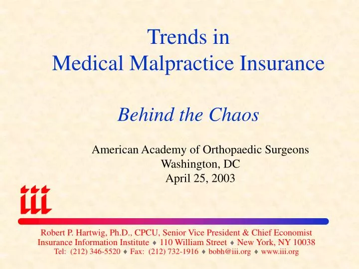 trends in medical malpractice insurance behind the chaos