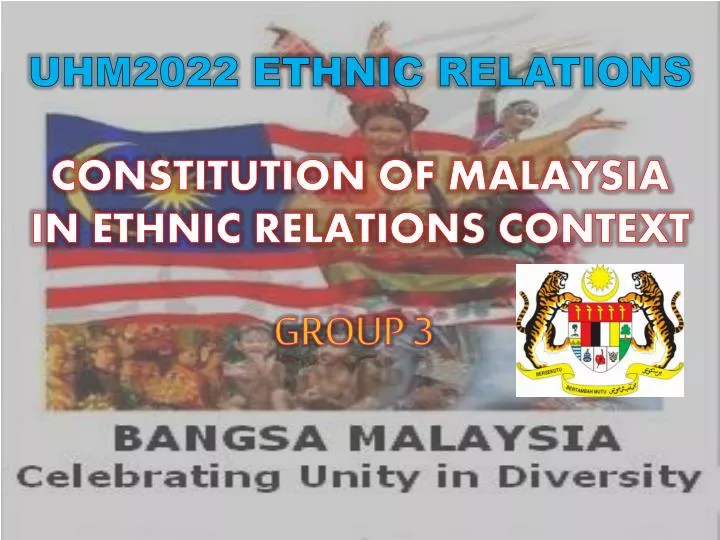 uhm2022 ethnic relations constitution of malaysia in ethnic relations context