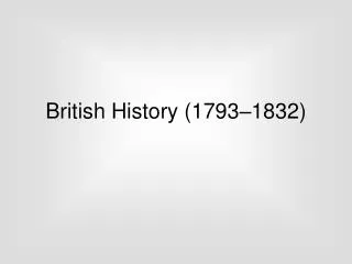 British History (1793–1832)