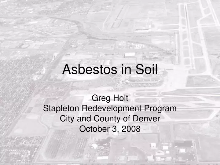 asbestos in soil