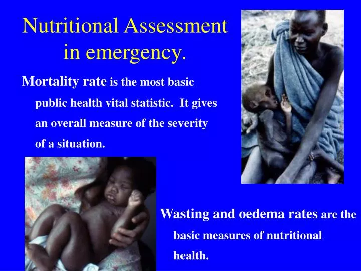 nutritional assessment in emergency