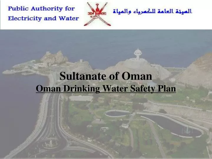 sultanate of oman oman drinking water safety plan