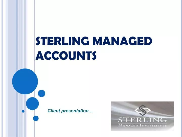 sterling managed accounts