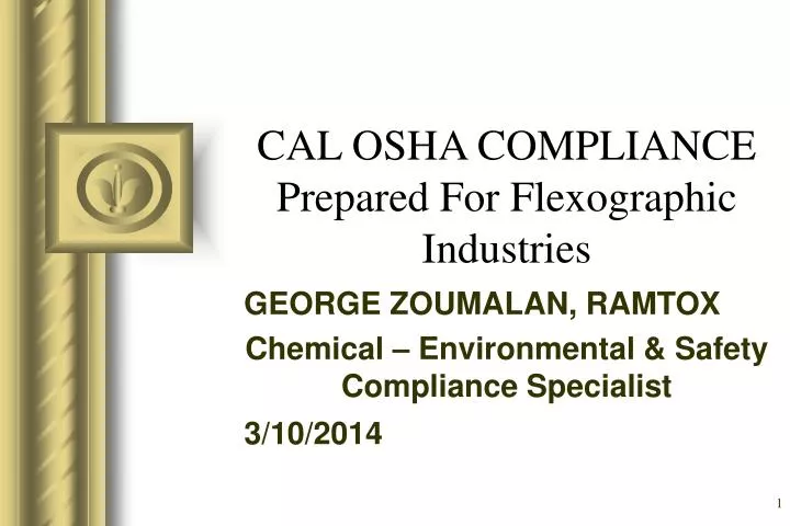 cal osha compliance prepared for flexographic industries